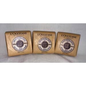 L'OCCITANE Milk Extra Gentle Bar Soap Shea Butter 3.5 oz x 3